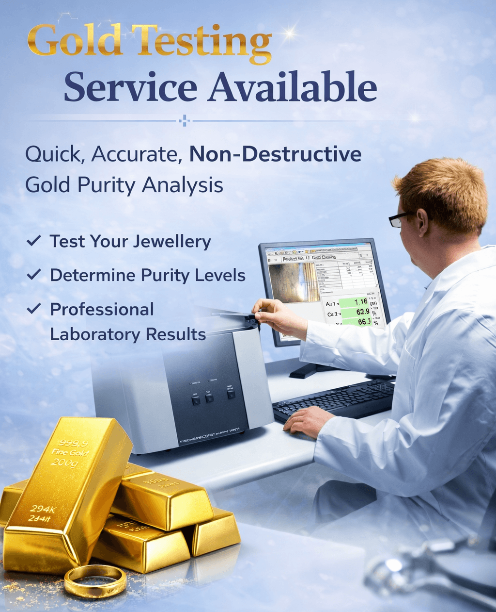 Gold testing service available